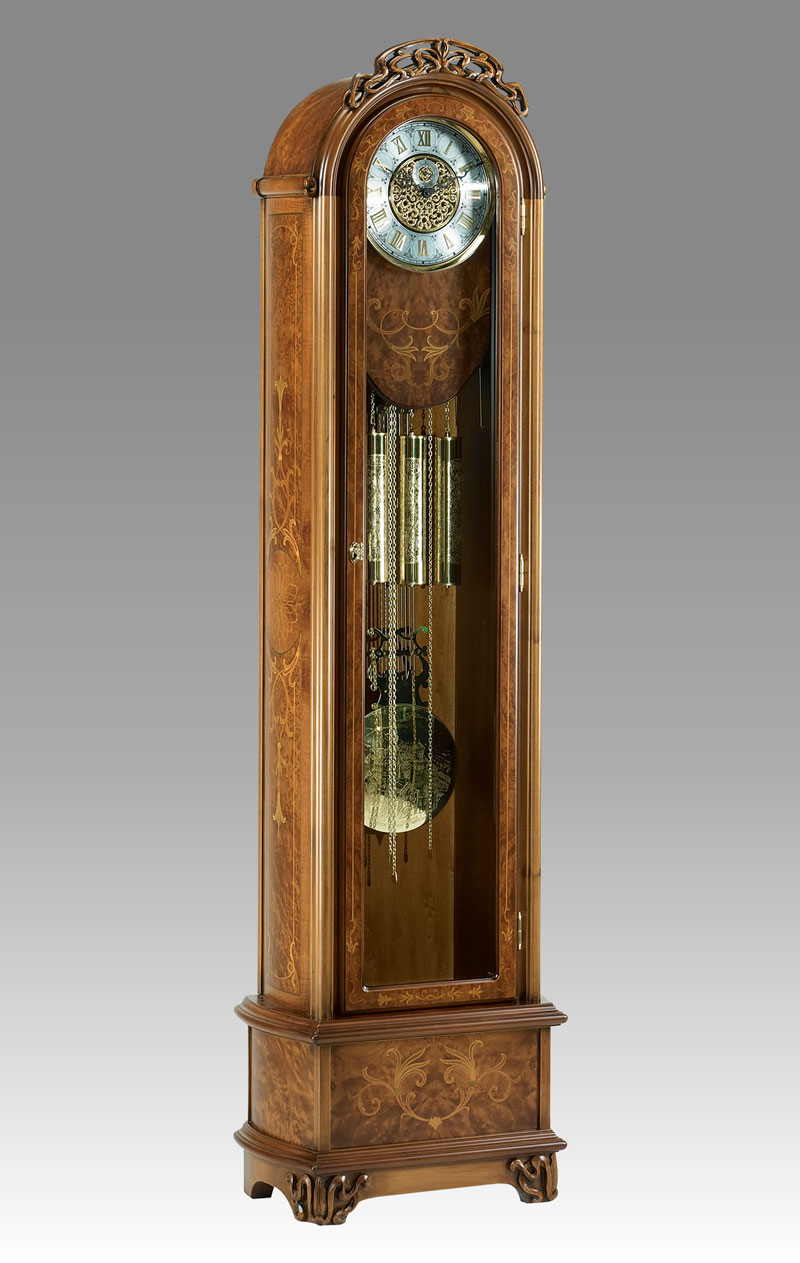 Grandfather clock Art.552/3Liberty root with inlay